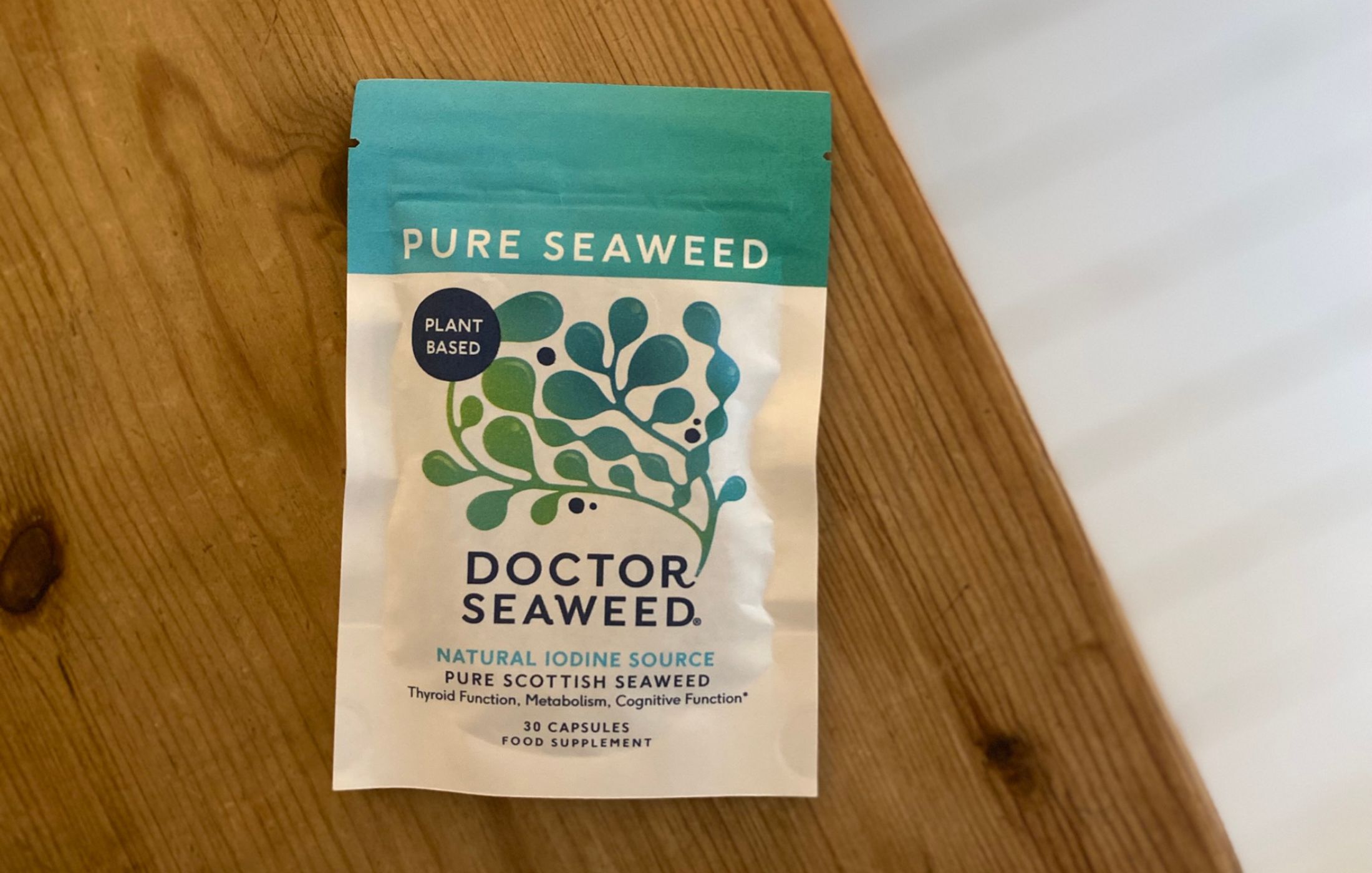 A bag of vegan iodine supplements from Doctor Seaweed