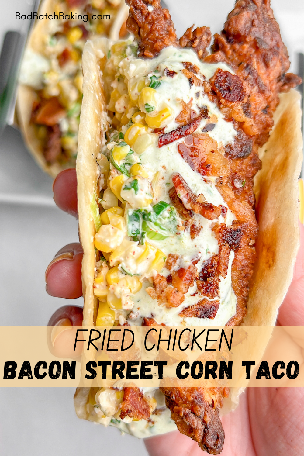 fried chicken tacos